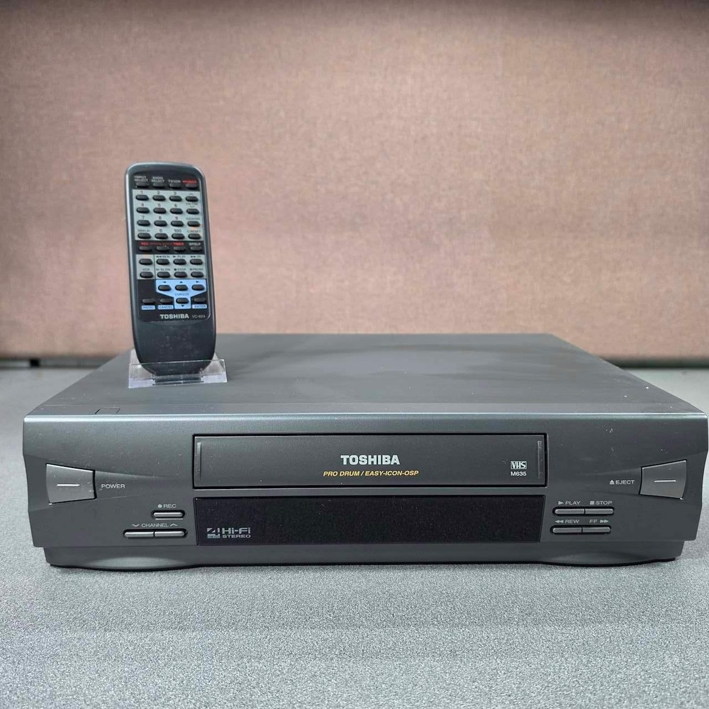 Toshiba M635 VCR Video Cassette Recorder Excellent Hi-Fi 4-Head With Remote